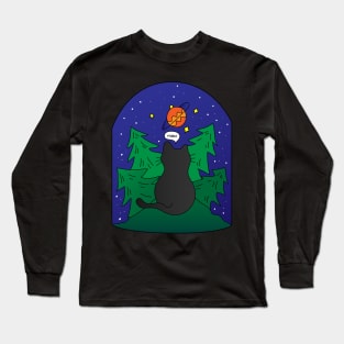 Black Cat Christmas Long Sleeve T-Shirt